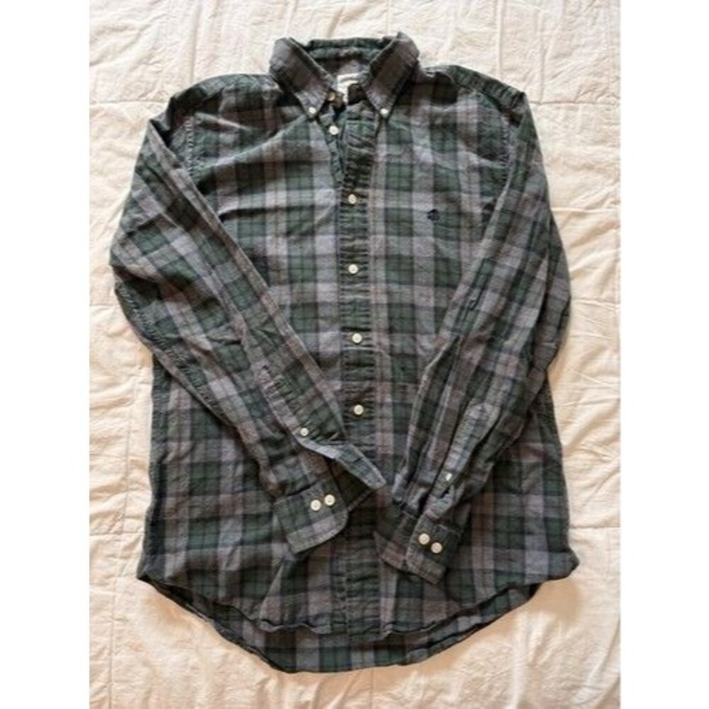 Brooks Brothers Regent Men's Plaid Flannel Cotton Button-Down Shirt, M